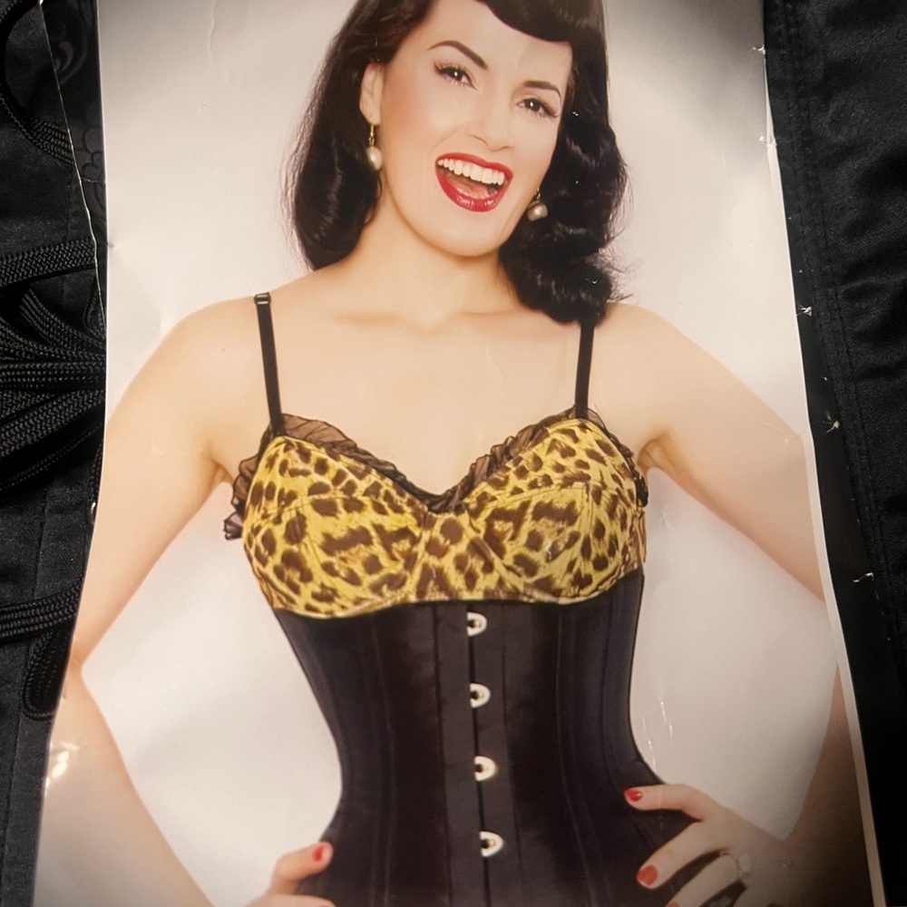 True Corset Playgirl Black Sequin 32” - Picture 5 of 7